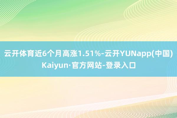 云开体育近6个月高涨1.51%-云开YUNapp(中国)Kaiyun·官方网站-登录入口