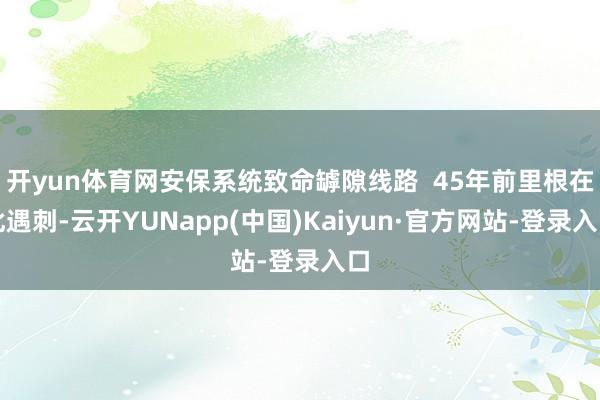 开yun体育网安保系统致命罅隙线路  45年前里根在此遇刺-云开YUNapp(中国)Kaiyun·官方网站-登录入口