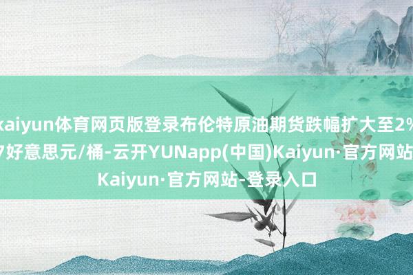 kaiyun体育网页版登录布伦特原油期货跌幅扩大至2% 报64.467好意思元/桶-云开YUNapp(中国)Kaiyun·官方网站-登录入口