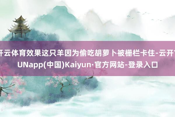 开云体育效果这只羊因为偷吃胡萝卜被栅栏卡住-云开YUNapp(中国)Kaiyun·官方网站-登录入口