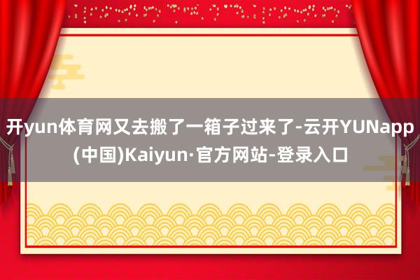 开yun体育网又去搬了一箱子过来了-云开YUNapp(中国)Kaiyun·官方网站-登录入口