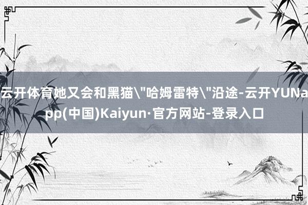 云开体育她又会和黑猫