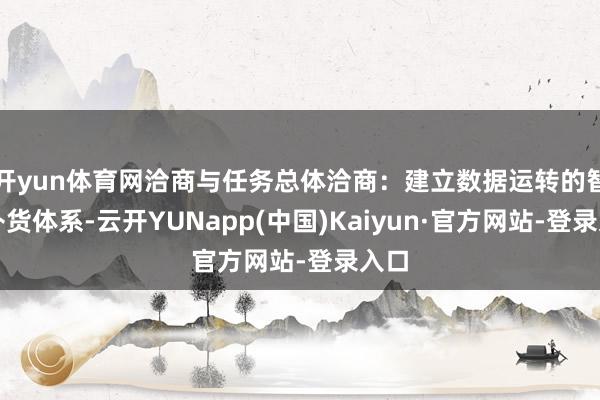 开yun体育网洽商与任务总体洽商：建立数据运转的智能补货体系-云开YUNapp(中国)Kaiyun·官方网站-登录入口